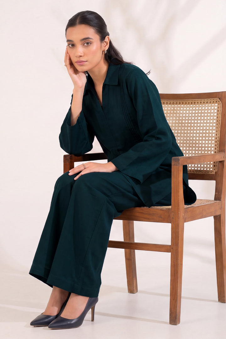 6327-IRAAYA EMBROIDERED KHADDAR STITCHED