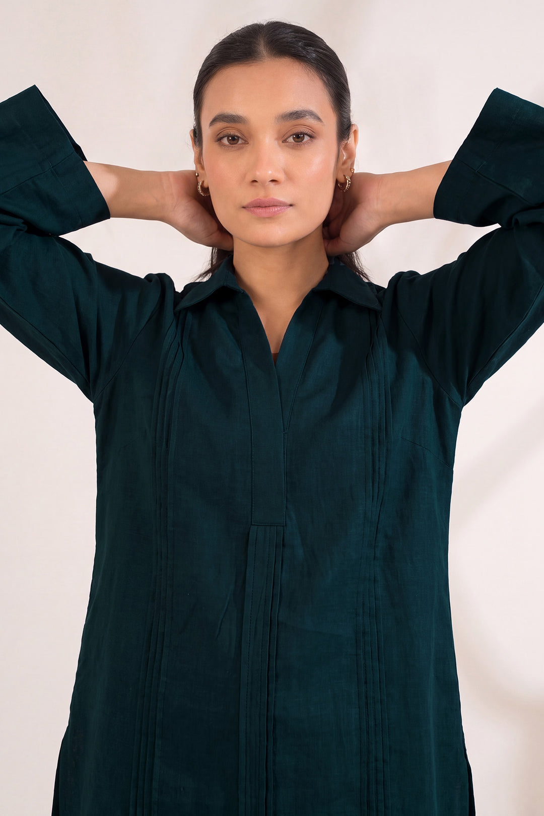 6327-IRAAYA EMBROIDERED KHADDAR STITCHED