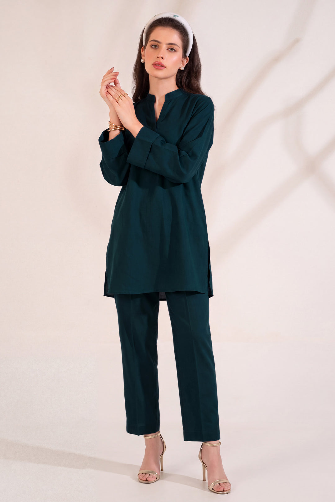 6328-AVAIA EMBROIDERED KHADDAR STITCHED