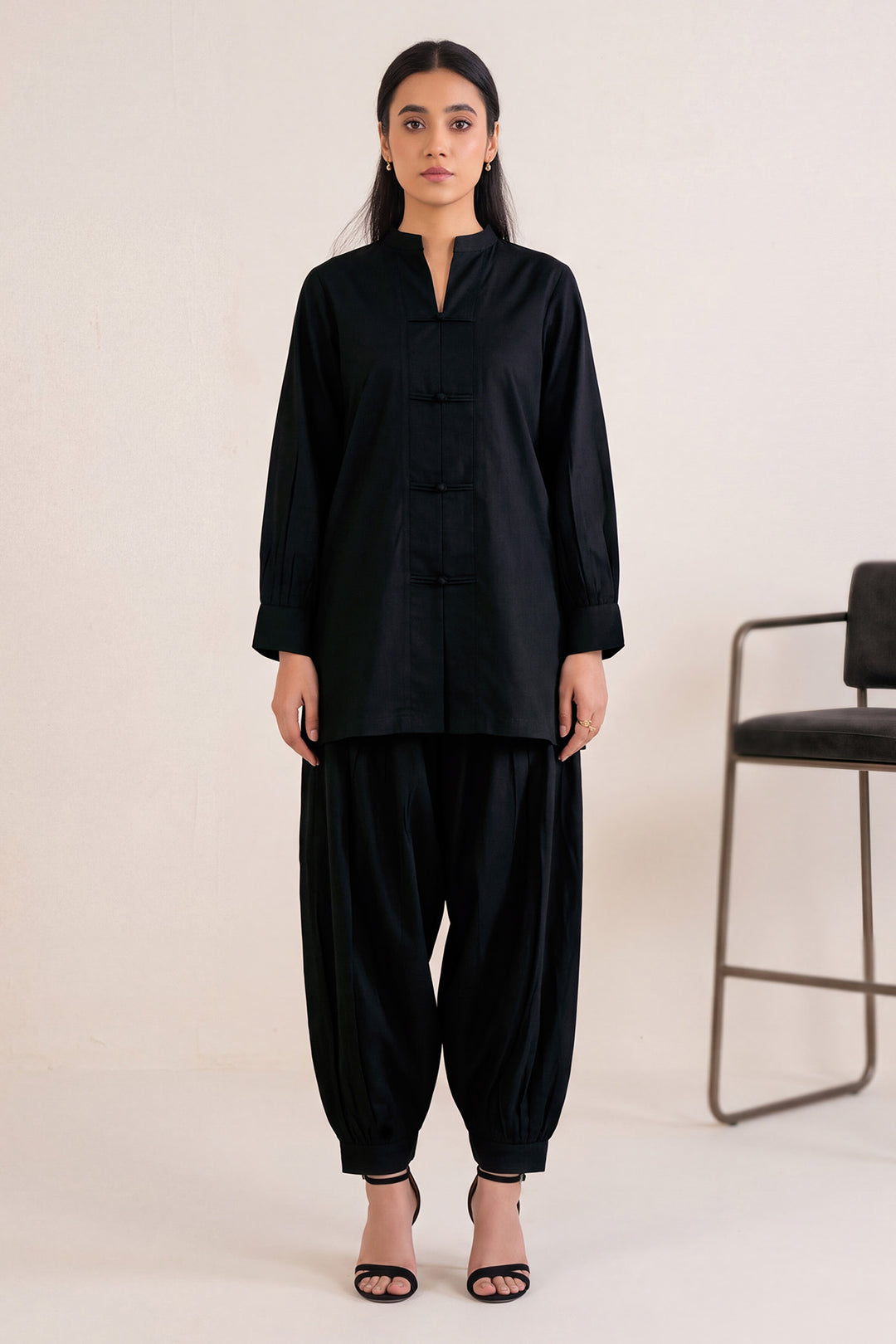 6329-AZRA EMBROIDERED KHADDAR STITCHED