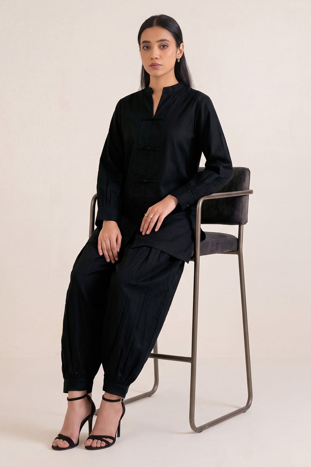 6329-AZRA EMBROIDERED KHADDAR STITCHED