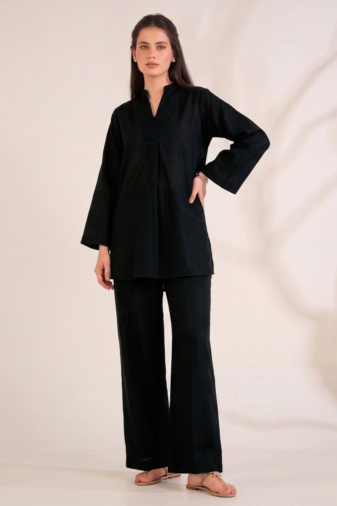6330-SIARA EMBROIDERED KHADDAR STITCHED