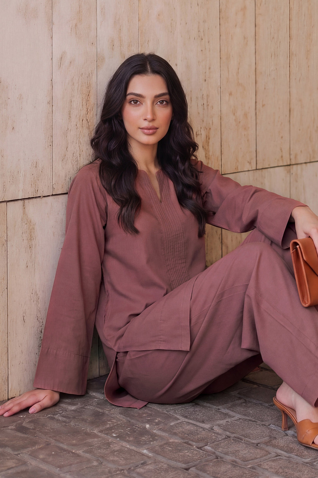 6333-ALORA DYED GEORGETTE STITCHED