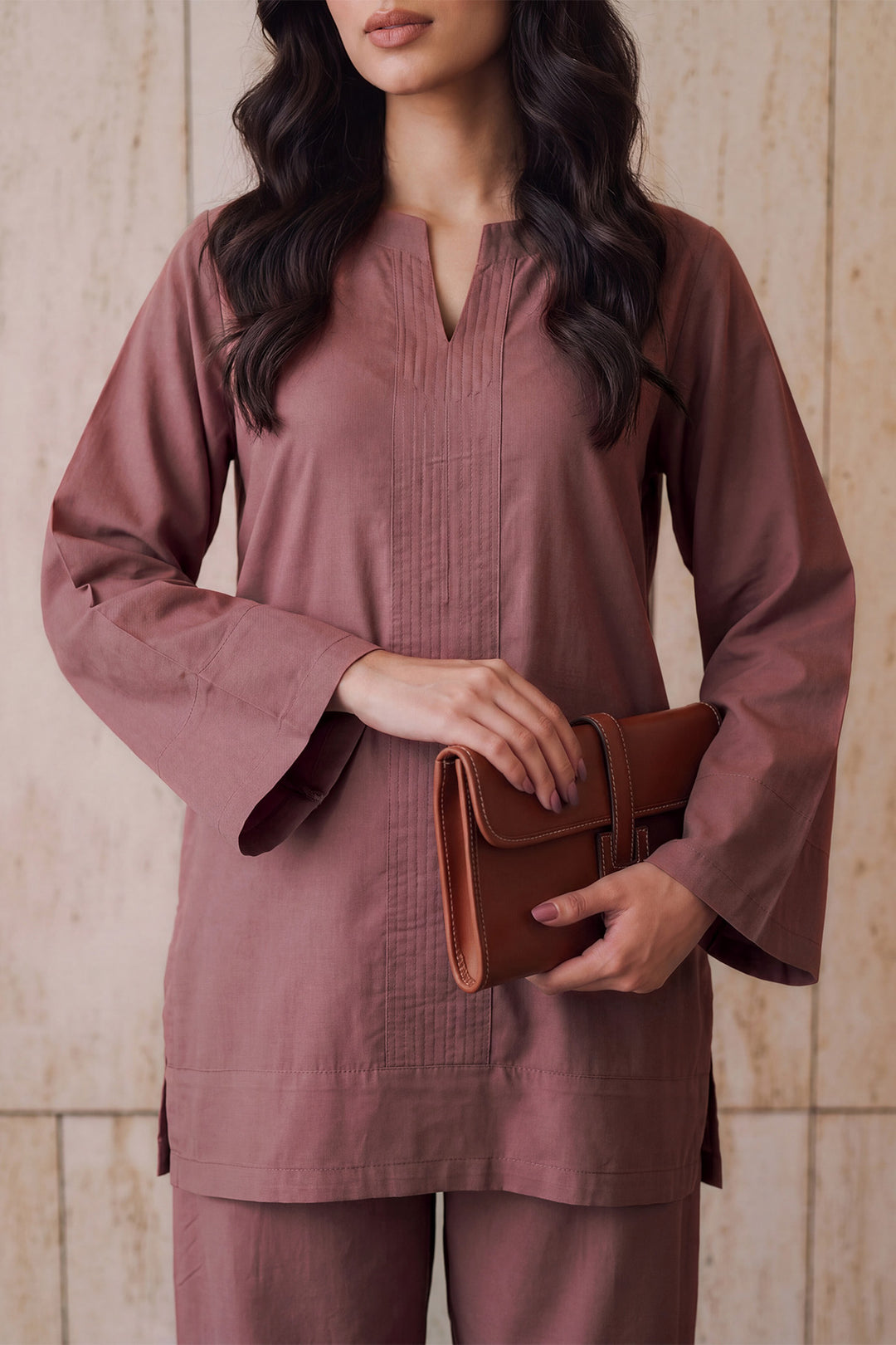 6333-ALORA DYED GEORGETTE STITCHED