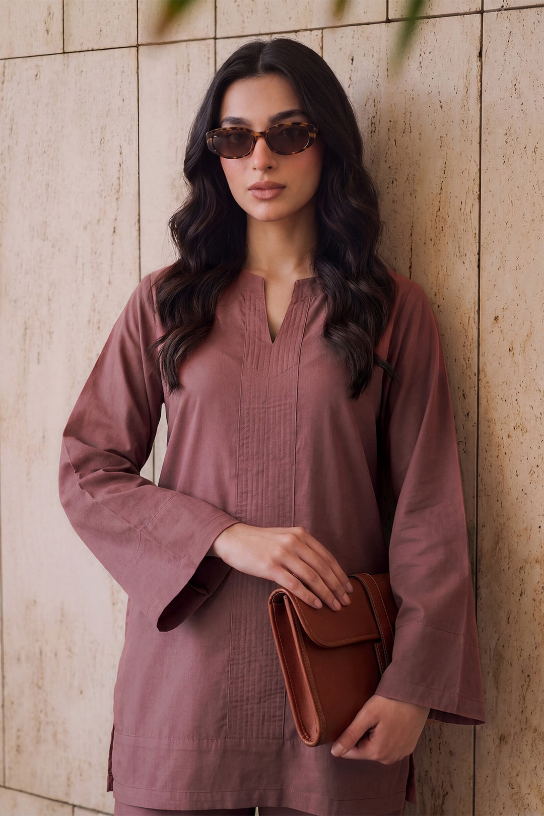 6333-ALORA DYED GEORGETTE STITCHED