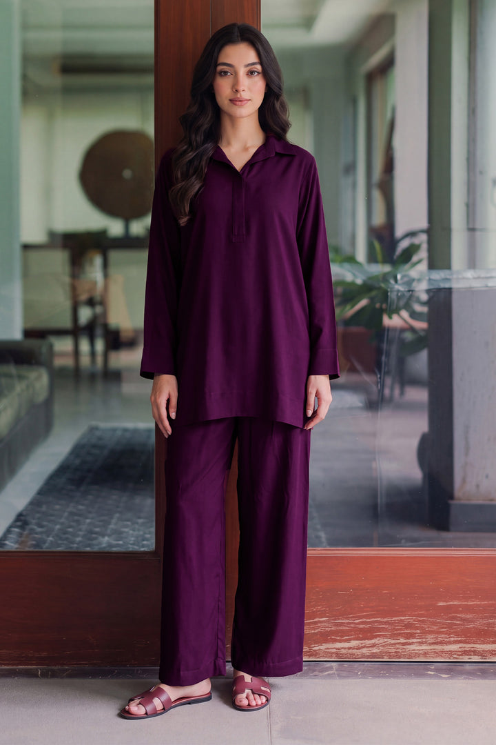 6335-HANAT DYED GEORGETTE STITCHED