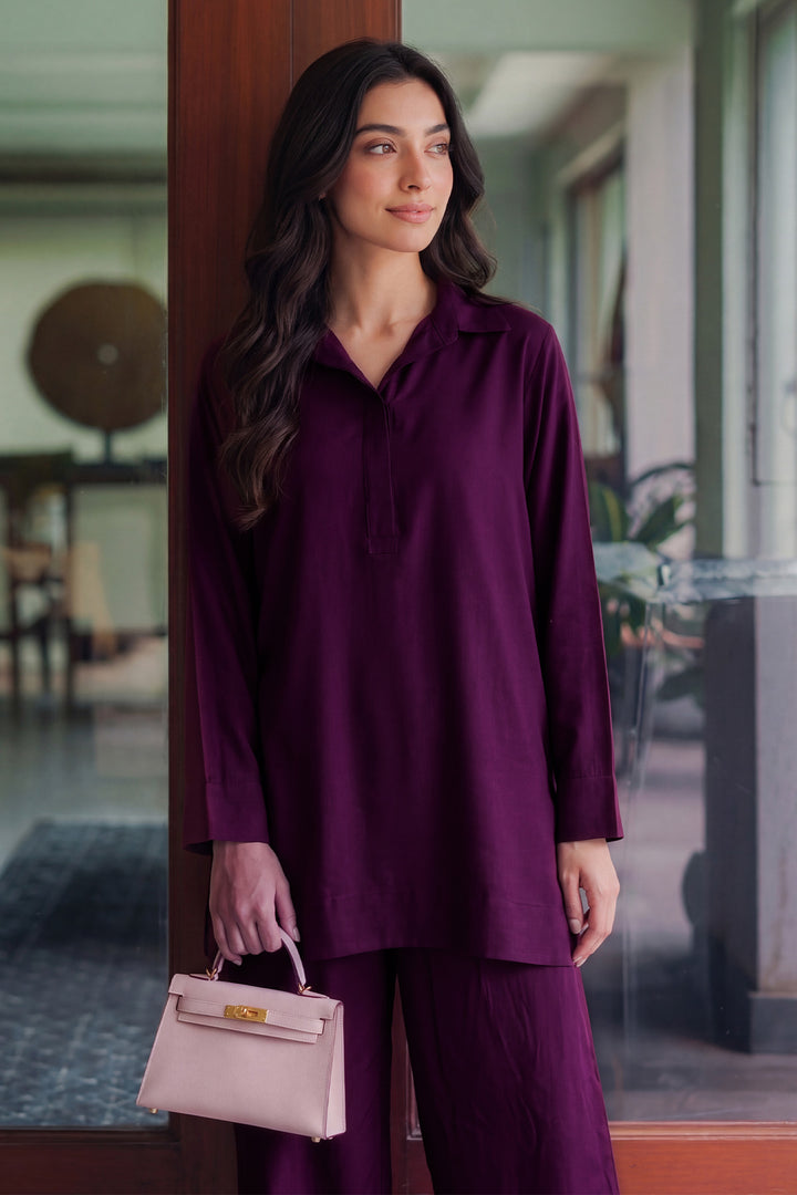 6335-HANAT DYED GEORGETTE STITCHED