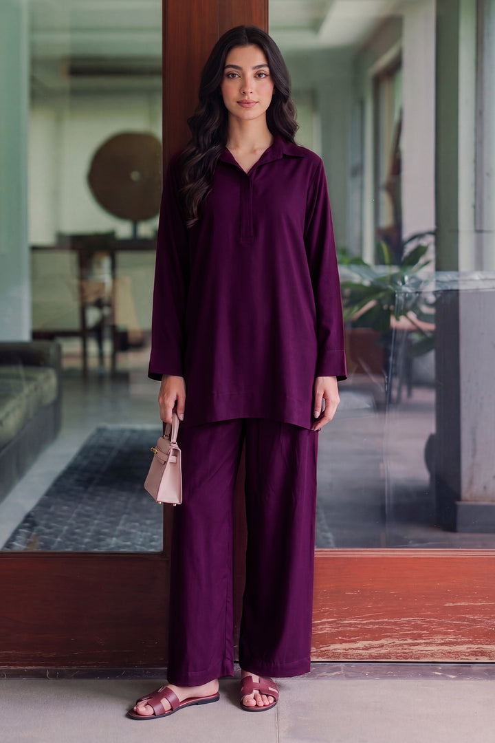 6335-HANAT DYED GEORGETTE STITCHED