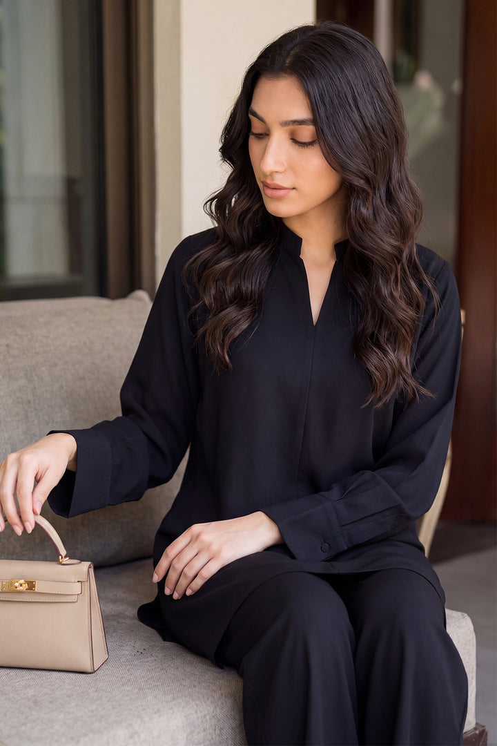 6337-AYGAUL DYED GEORGETTE STITCHED