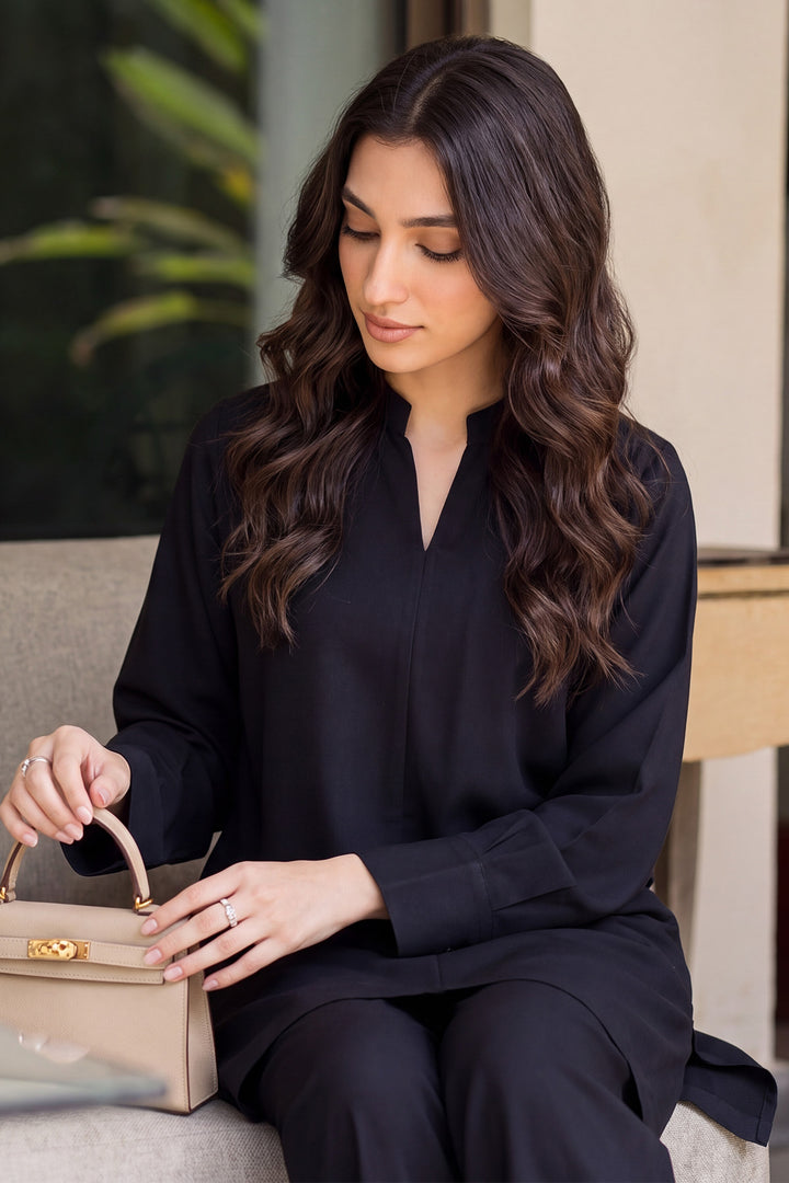 6337-AYGAUL DYED GEORGETTE STITCHED