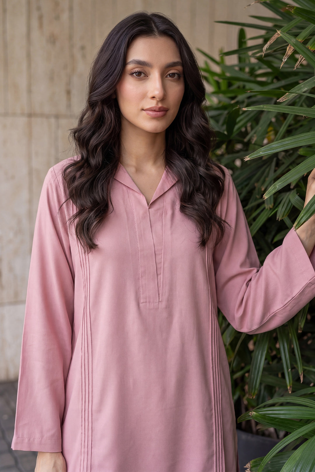 6338-EBRAH DYED GEORGETTE STITCHED