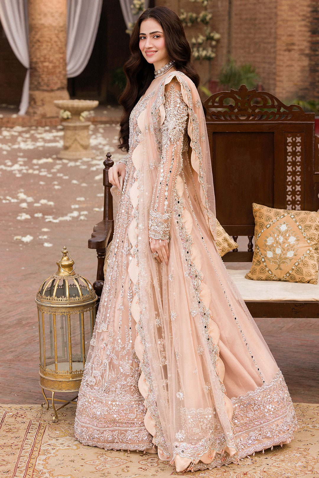 0008-DASTAAN HAND EMBELLISHED SILK NET STITCHED