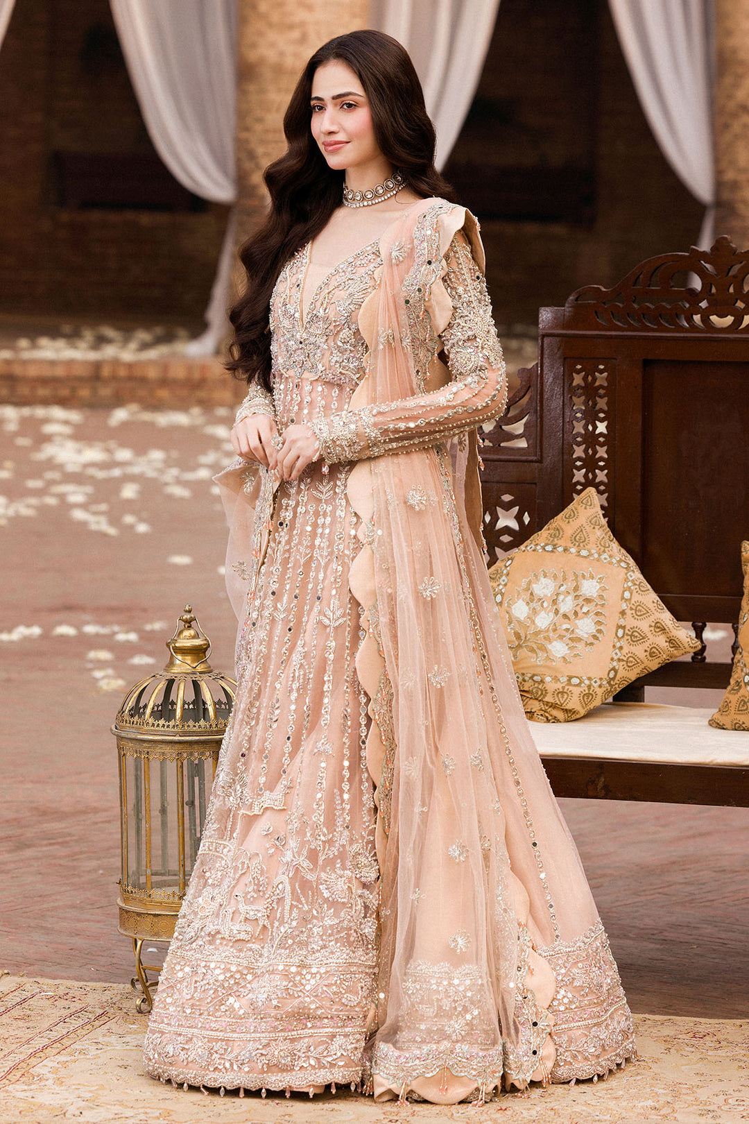 0008-DASTAAN HAND EMBELLISHED SILK NET STITCHED