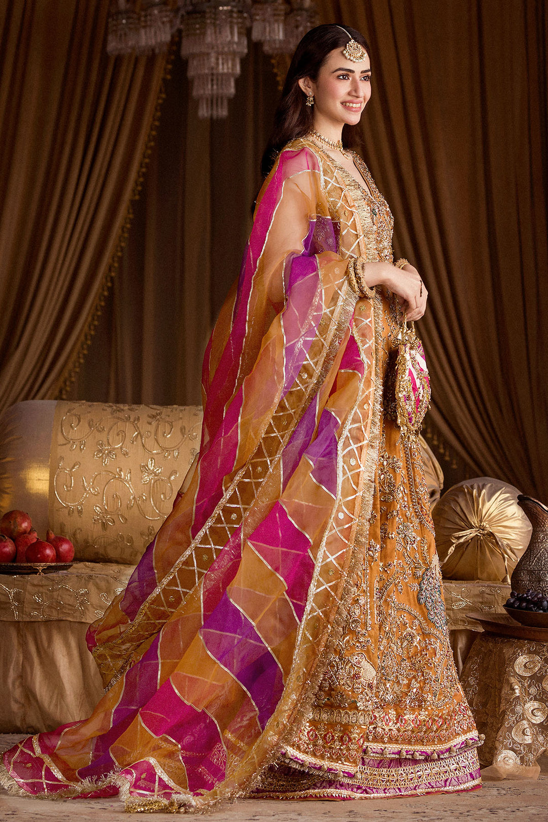 0010-SANGEET HAND EMBELLISHED COTTON ZARI NET STITCHED