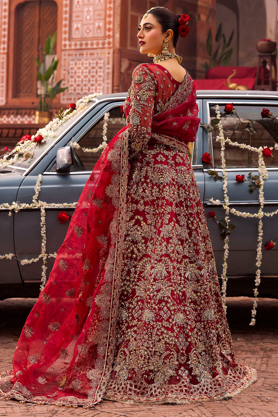 0019-SHANARA EMBROIDERED ORGANZA STITCHED