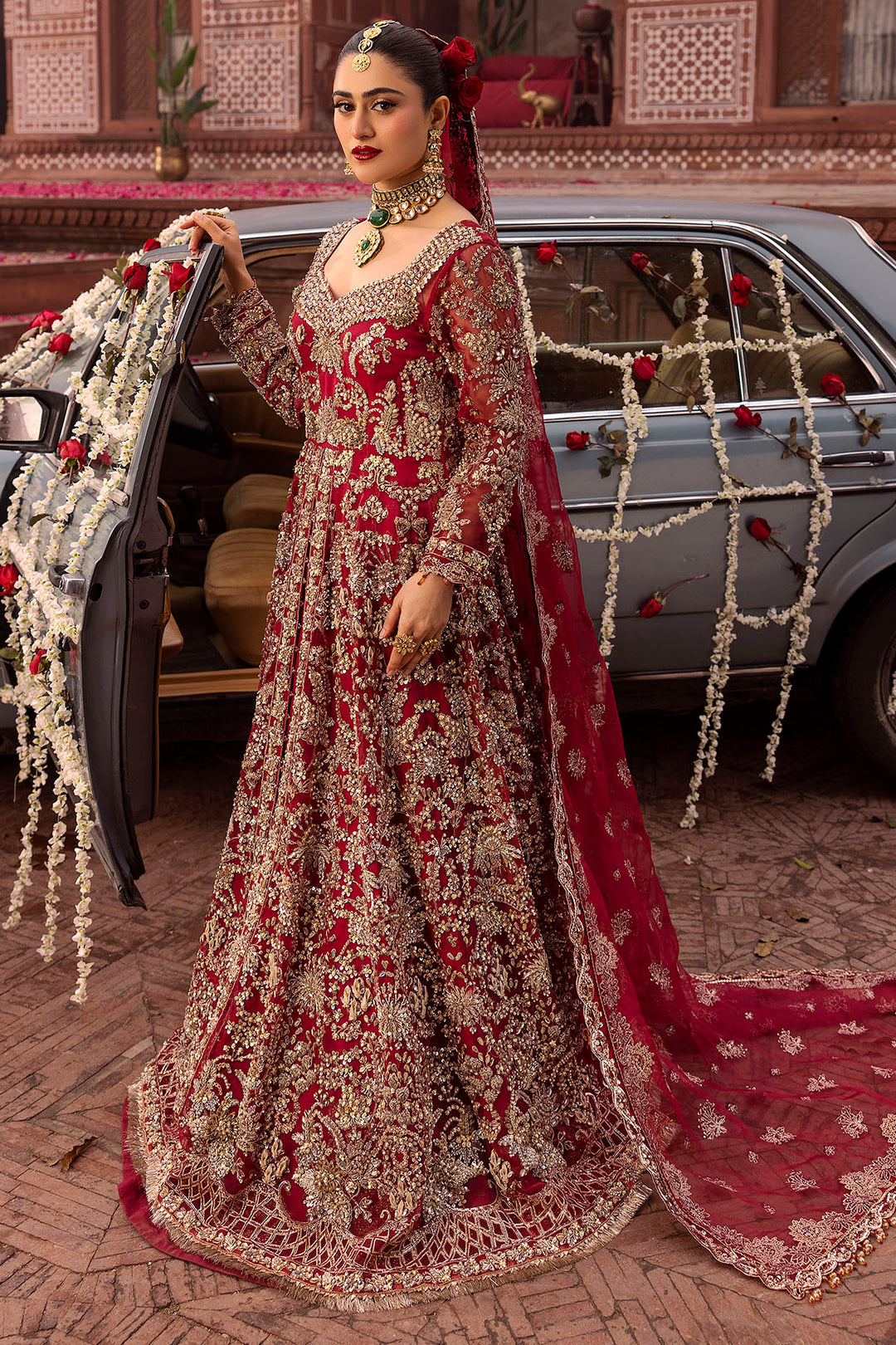 0019-SHANARA EMBROIDERED ORGANZA STITCHED