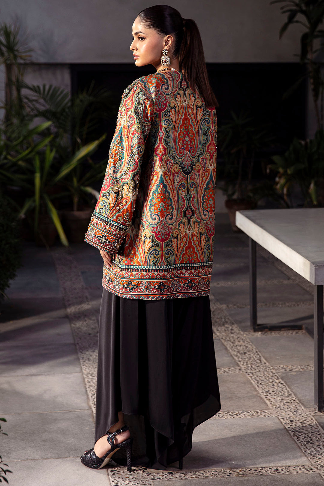 0022-DUSKY-NIGHTS DIGITAL PRINTED COTTON SILK STITCHED