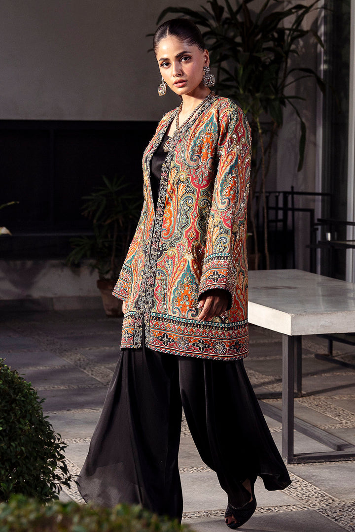 0022-DUSKY-NIGHTS DIGITAL PRINTED COTTON SILK STITCHED