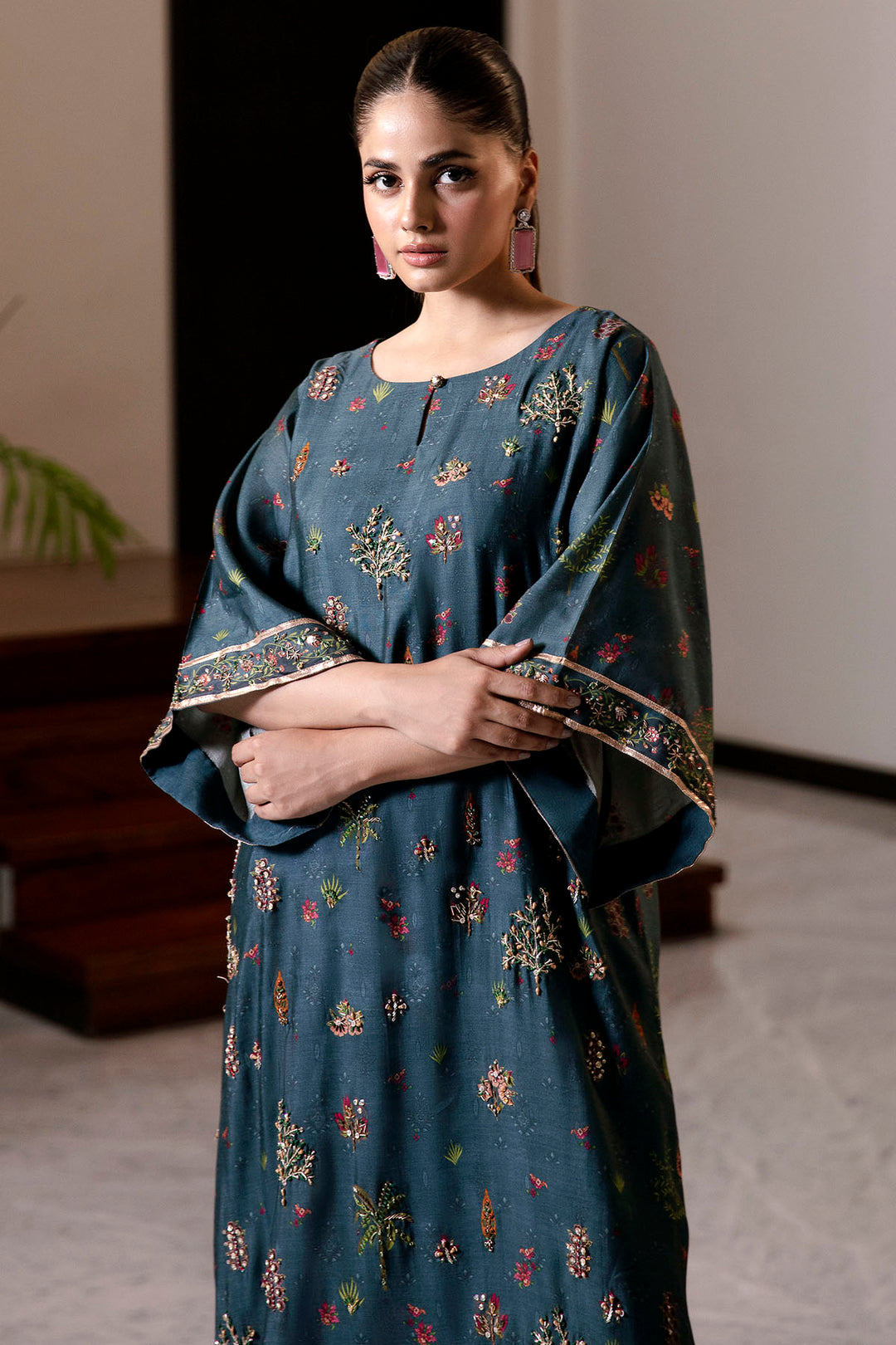 0024-LUMINA DIGITAL PRINTED COTTON SILK STITCHED