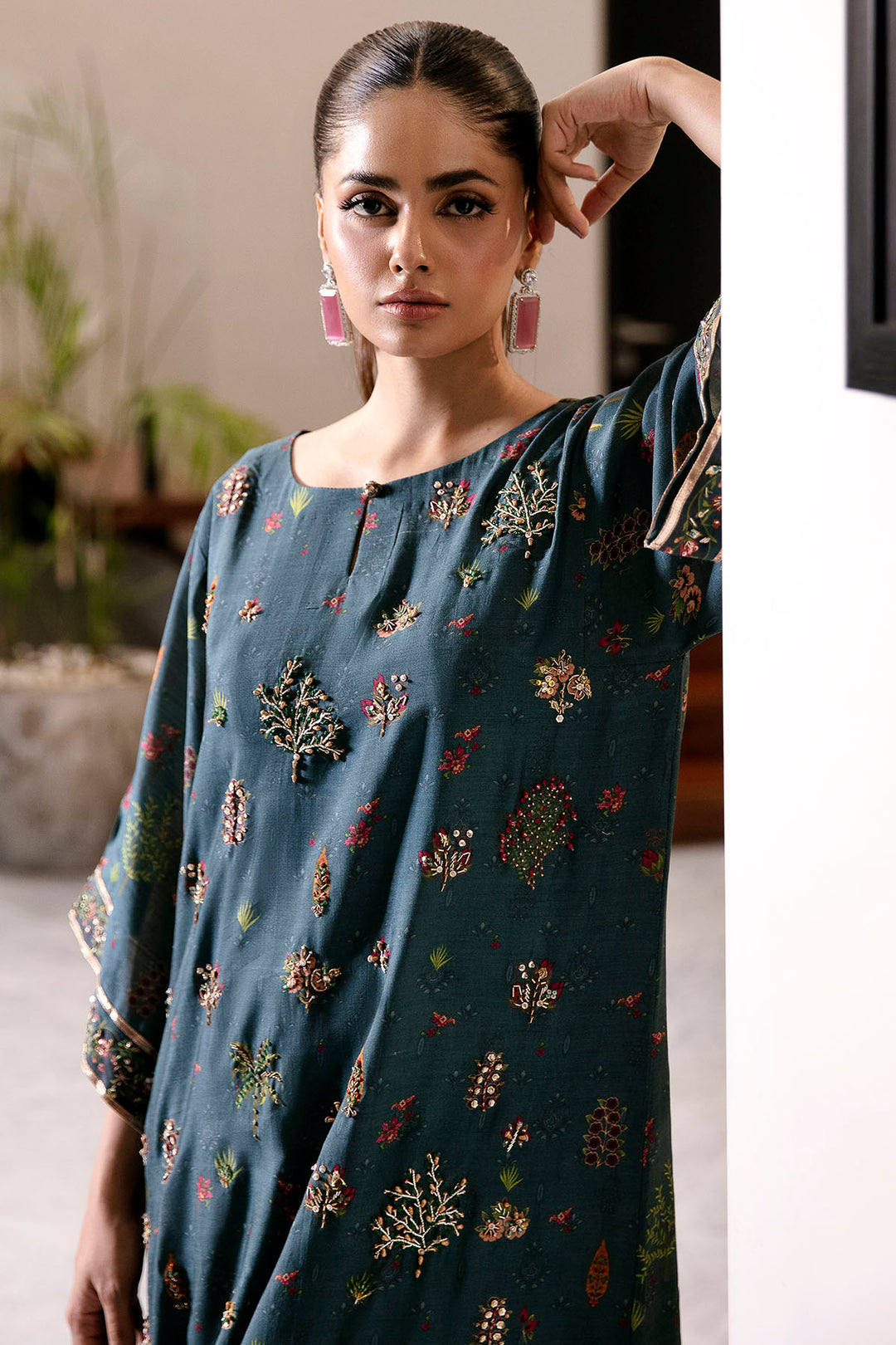 0024-LUMINA DIGITAL PRINTED COTTON SILK STITCHED