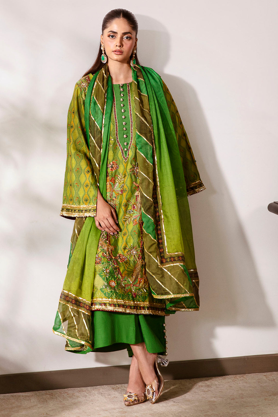 0026-FOREST-TWILIGHT DIGITAL PRINTED COTTON SILK STITCHED