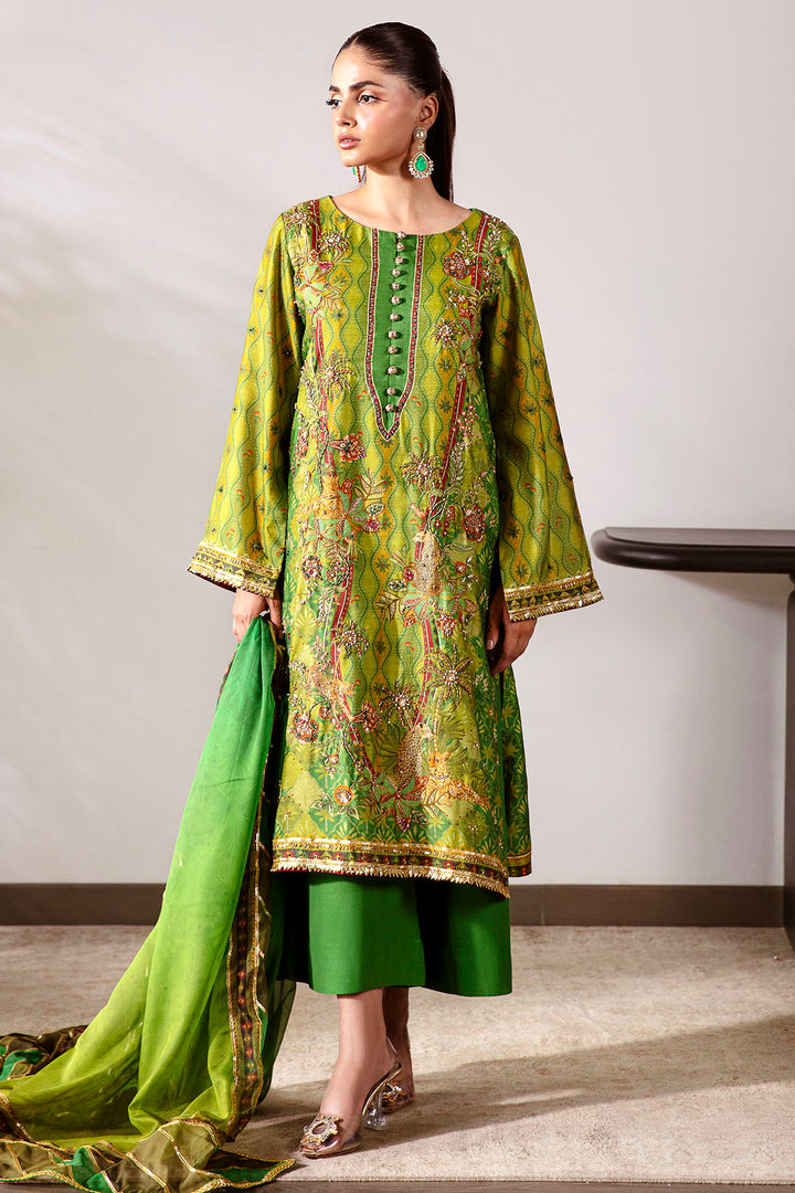 0026-FOREST-TWILIGHT DIGITAL PRINTED COTTON SILK STITCHED