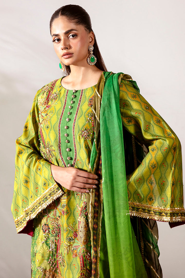 0026-FOREST-TWILIGHT DIGITAL PRINTED COTTON SILK STITCHED