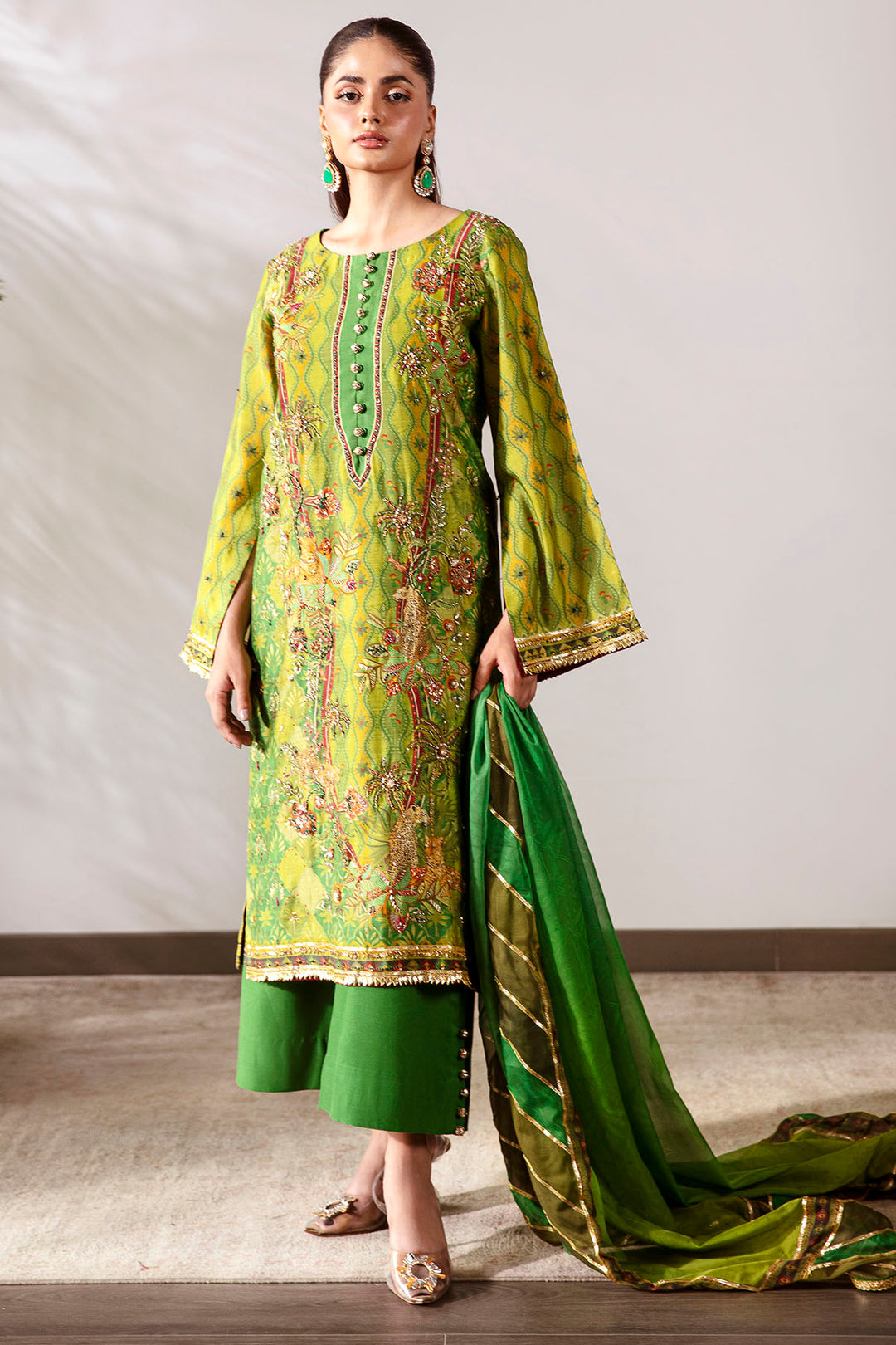 0026-FOREST-TWILIGHT DIGITAL PRINTED COTTON SILK STITCHED