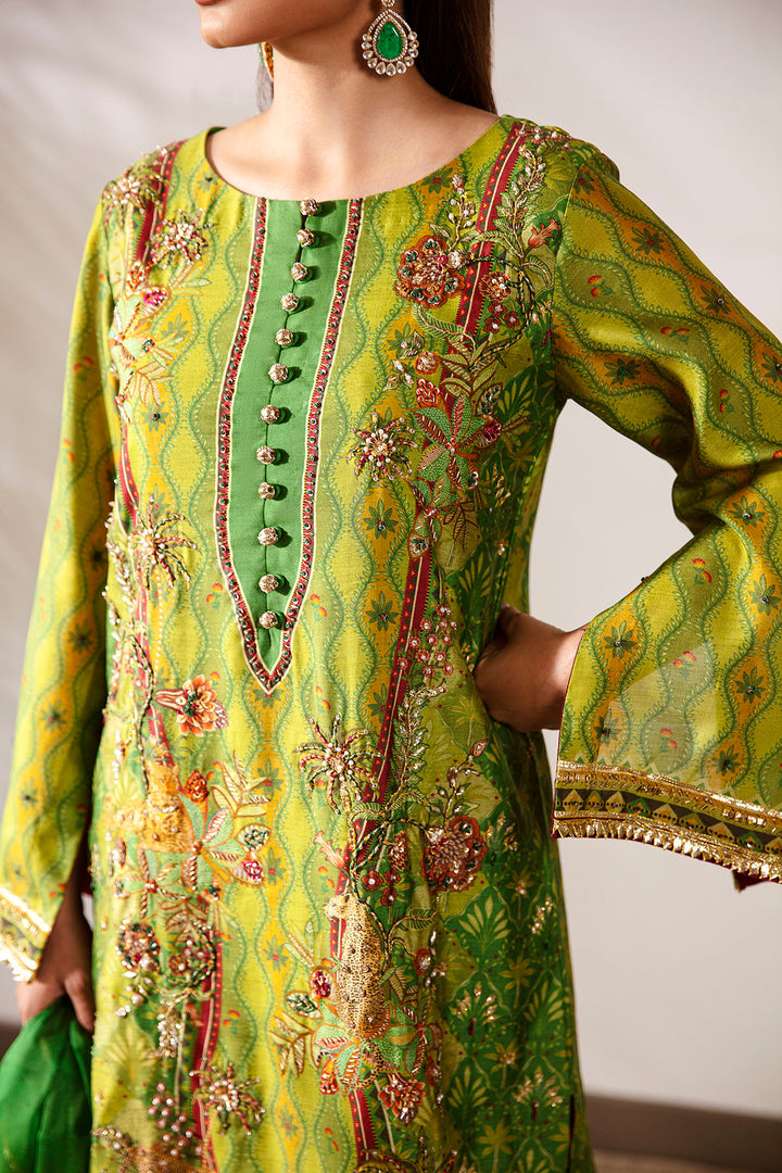 0026-FOREST-TWILIGHT DIGITAL PRINTED COTTON SILK STITCHED