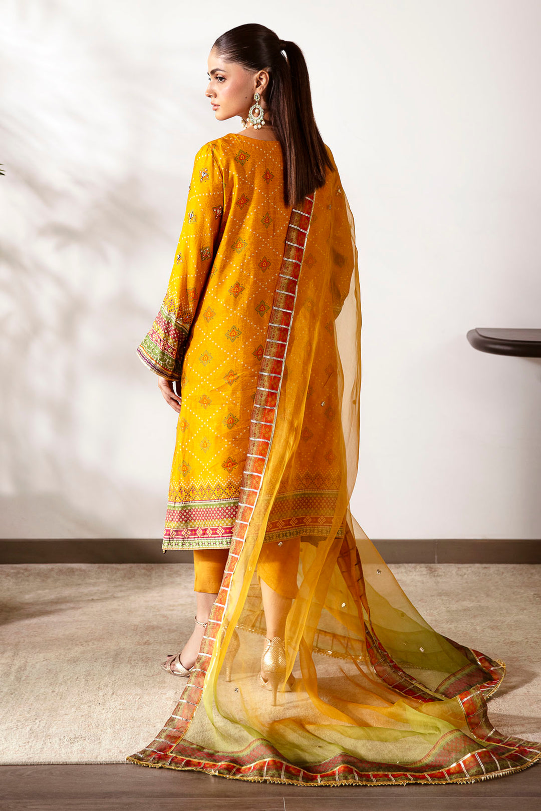 0027-ETHNIL DIGITAL PRINTED COTTON SILK STITCHED