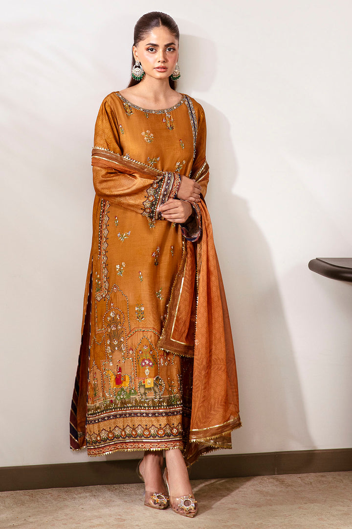 0030-ORNATE-WHISPERS DIGITAL PRINTED COTTON SILK STITCHED