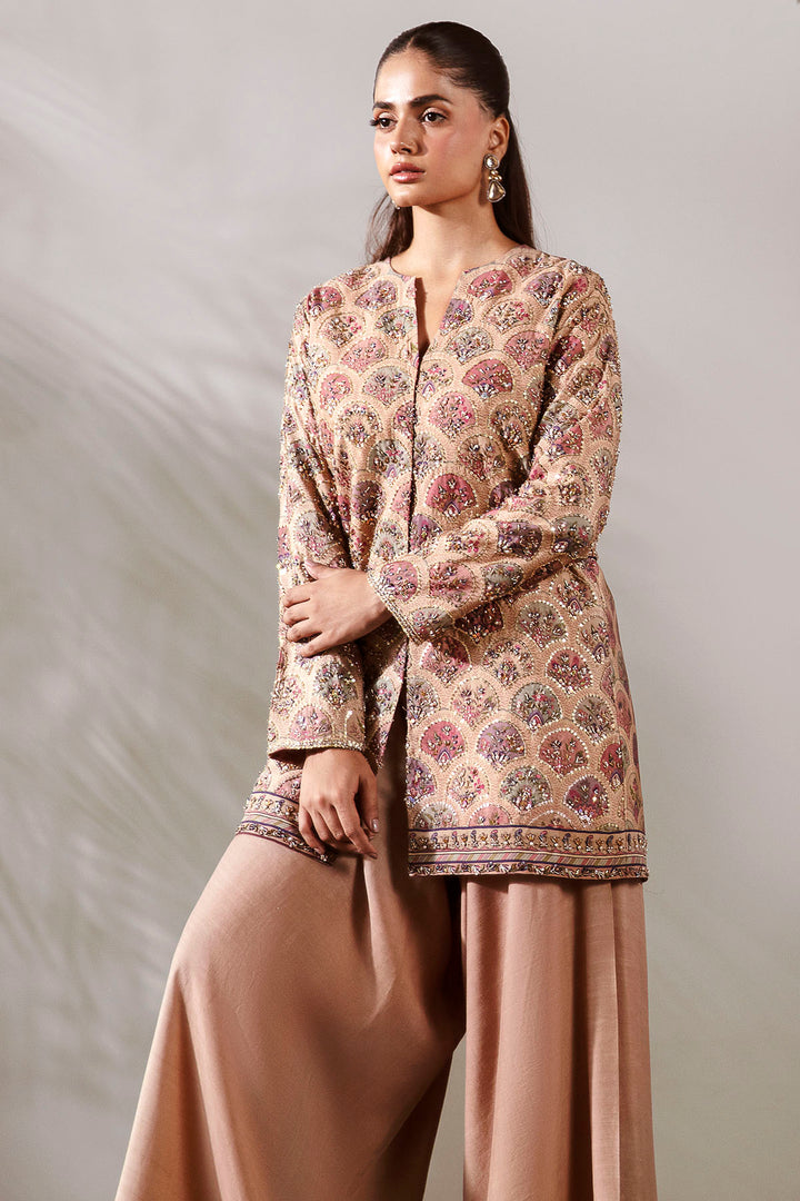 0031-SECRET-GARDEN DIGITAL PRINTED COTTON SILK STITCHED