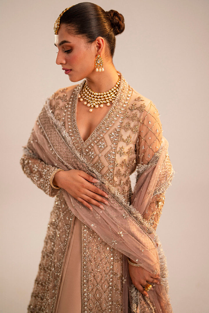 0032-NOOR-JAHAN EMBROIDERED SILK NET STITCHED