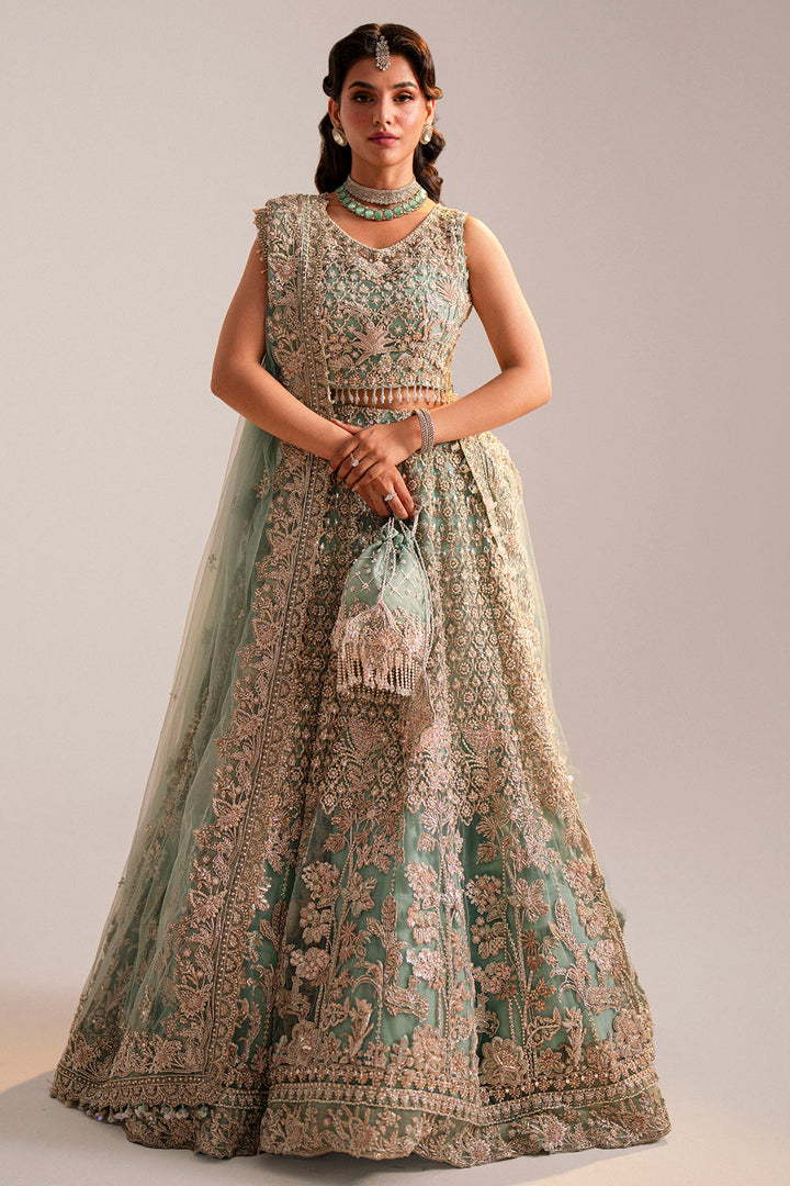 0034-JAHAN-ARA EMBROIDERED SILK NET STITCHED