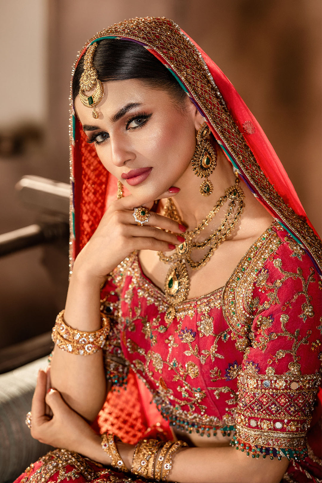 0036-SAHIBA EMBROIDERED ORGANZA STITCHED