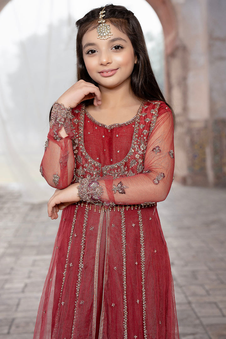 0037-RIA EMBROIDERED SILK NET STITCHED