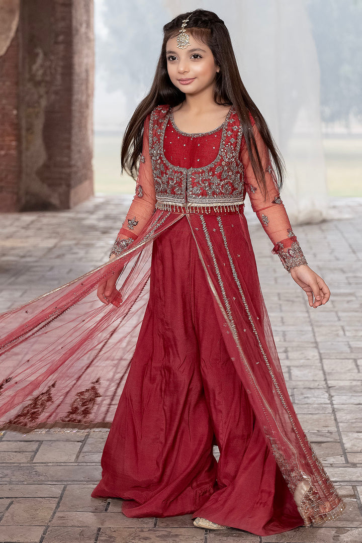 0037-RIA EMBROIDERED SILK NET STITCHED