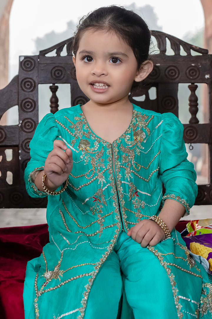 0040-TIA HAND EMBELLISHED KOREAN SILK STITCHED