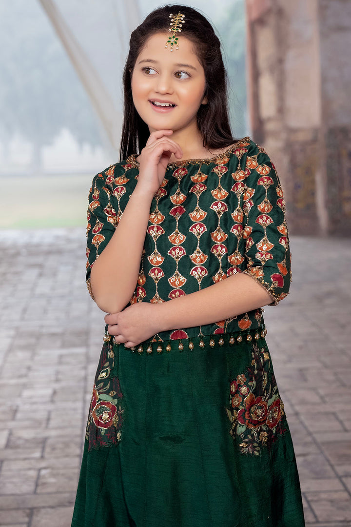 0044-MIA HAND EMBELLISHED RAW SILK STITCHED