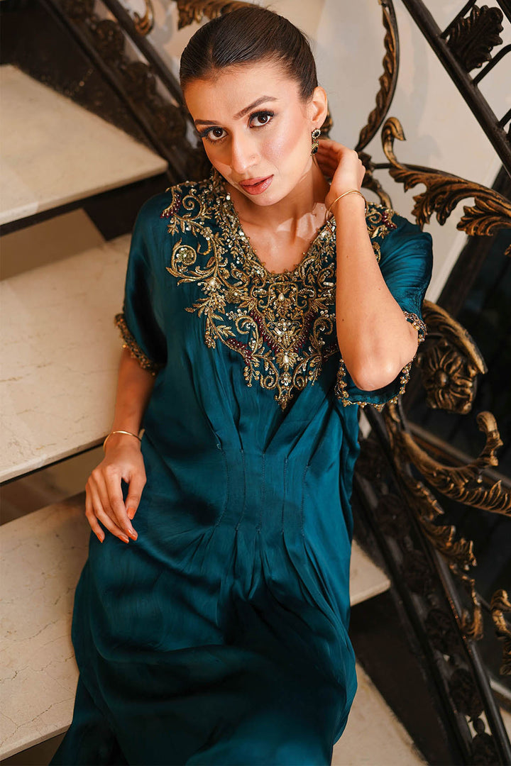 0052-SCERENE-DUST HAND EMBELLISHED SILK STITCHED