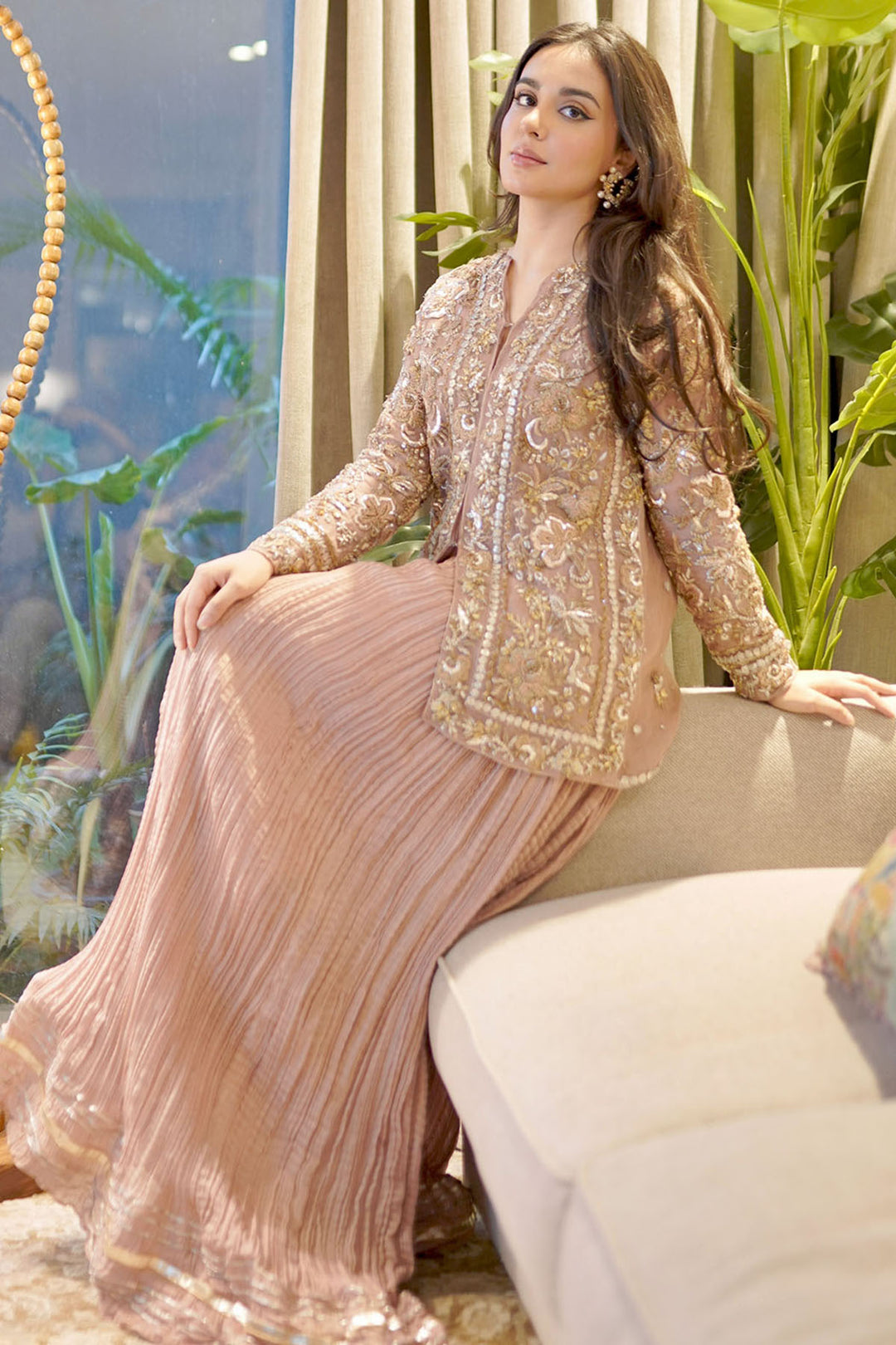 0054-KEIRA EMBROIDERED ORGANZA STITCHED