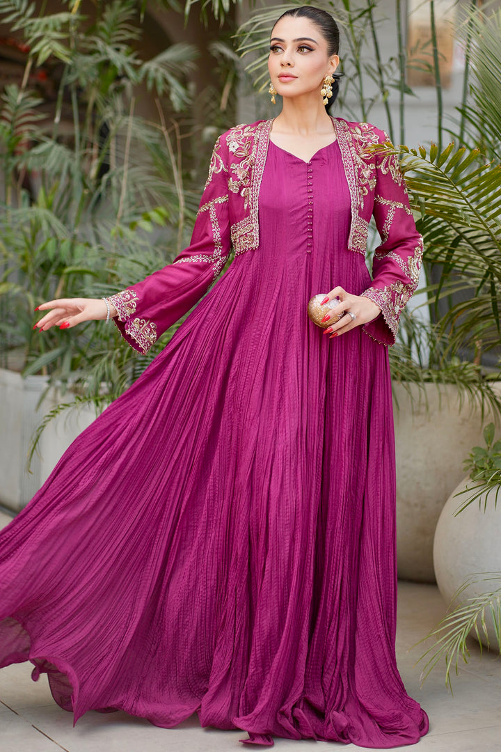 0056-NAIRA HAND EMBELLISHED RAW SILK STITCHED