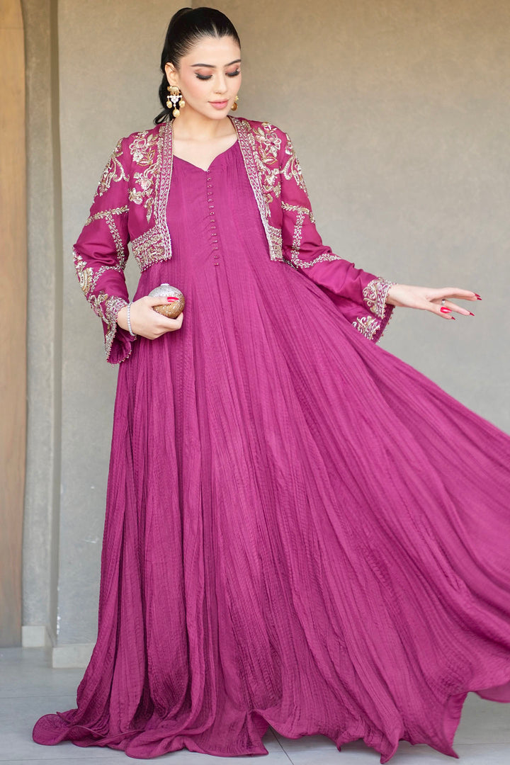 0056-NAIRA HAND EMBELLISHED RAW SILK STITCHED