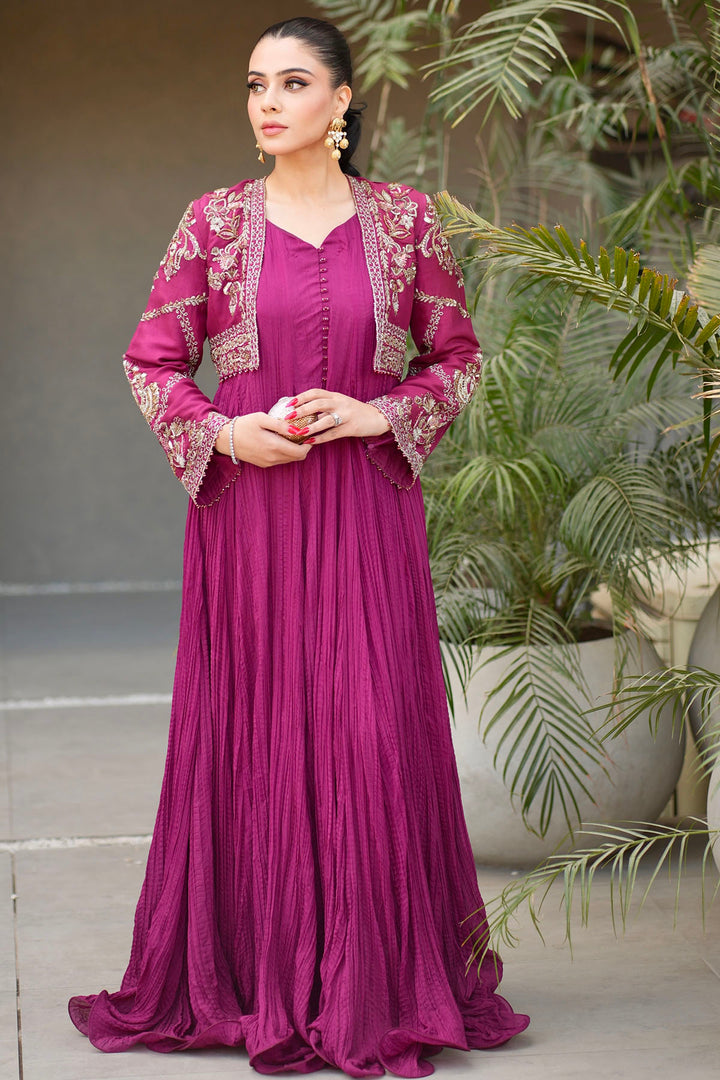 0056-NAIRA HAND EMBELLISHED RAW SILK STITCHED