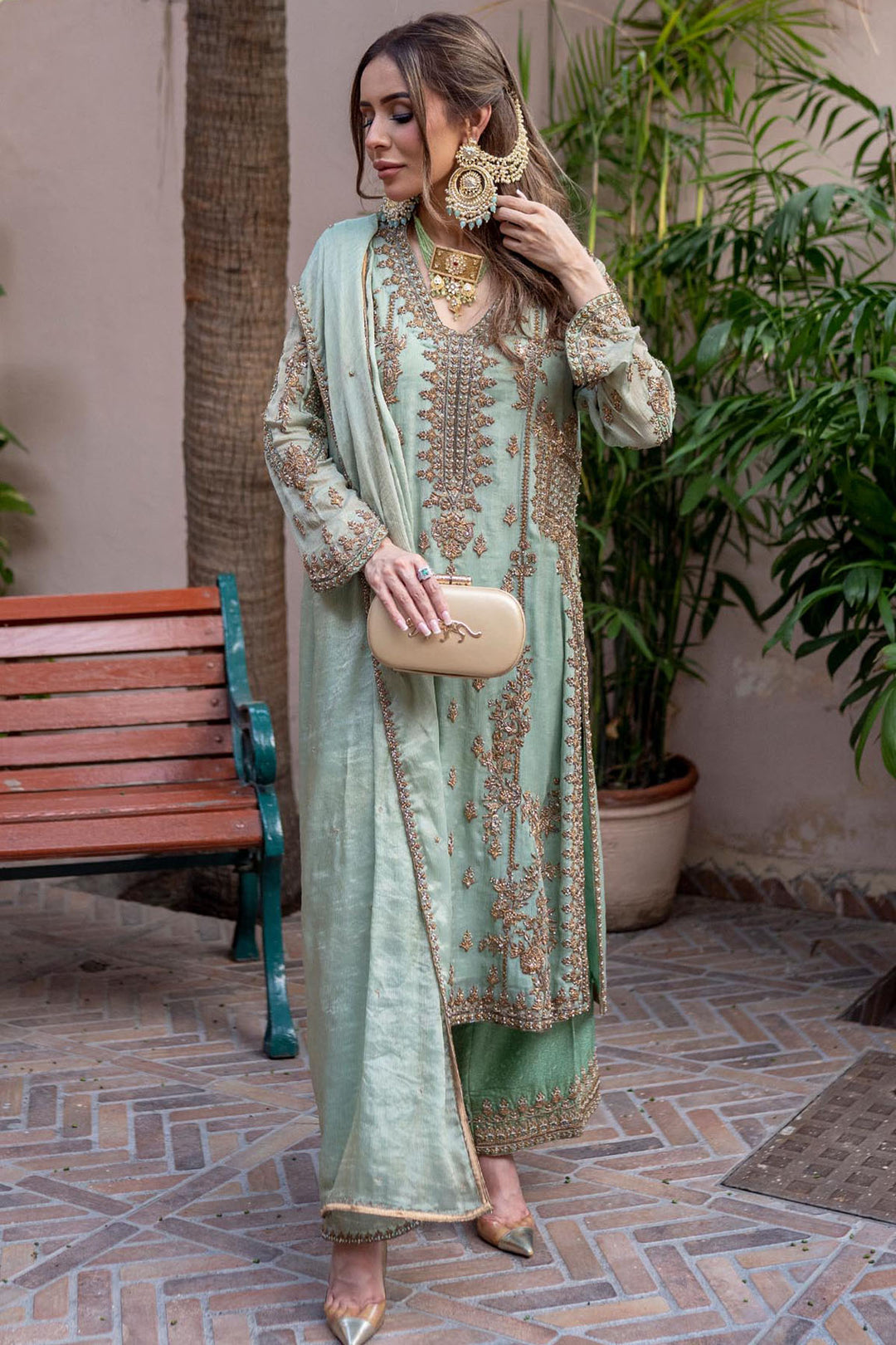 0058-ELYSIAN EMBROIDERED MESSORI STITCHED