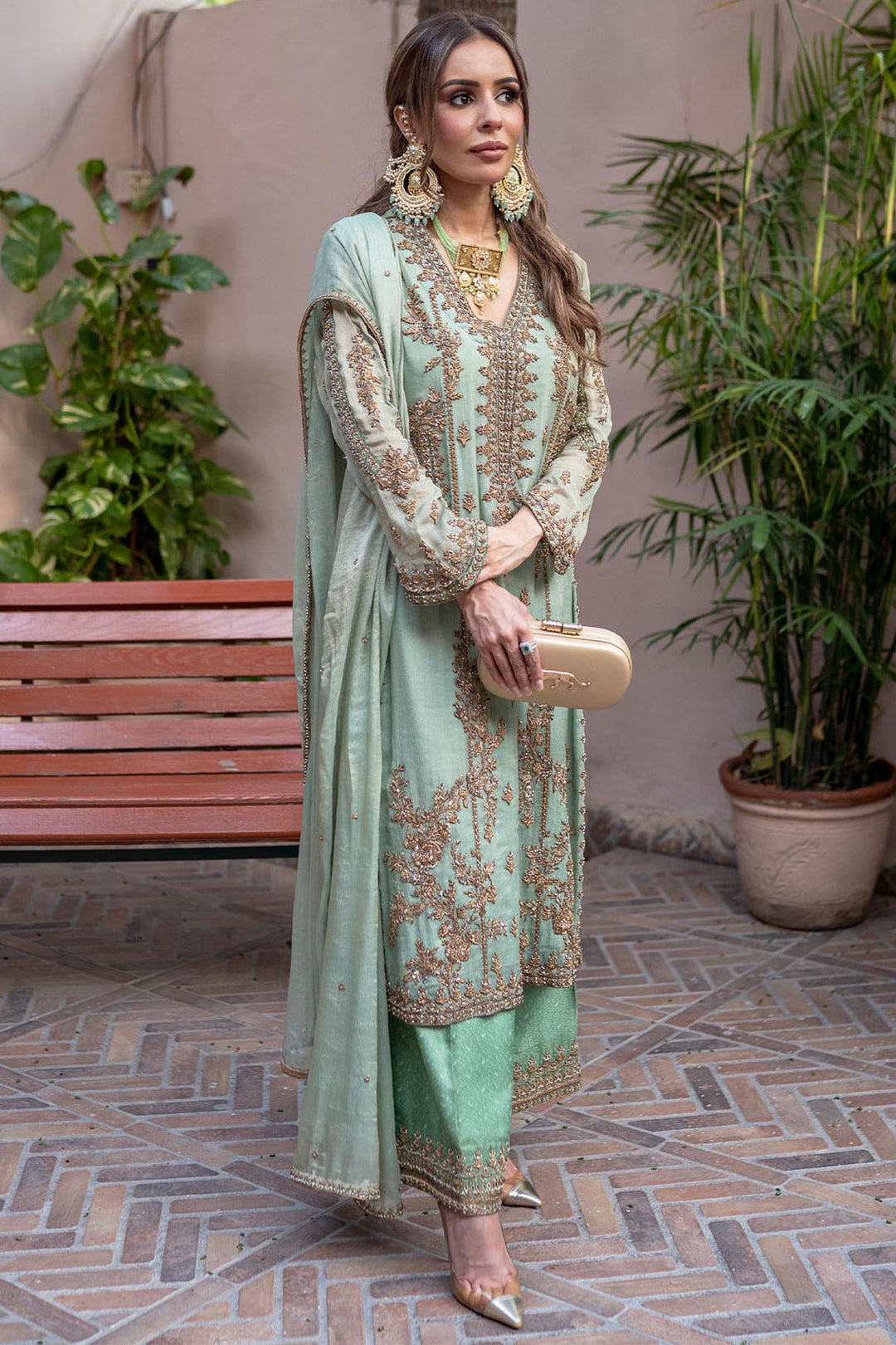 0058-ELYSIAN EMBROIDERED MESSORI STITCHED