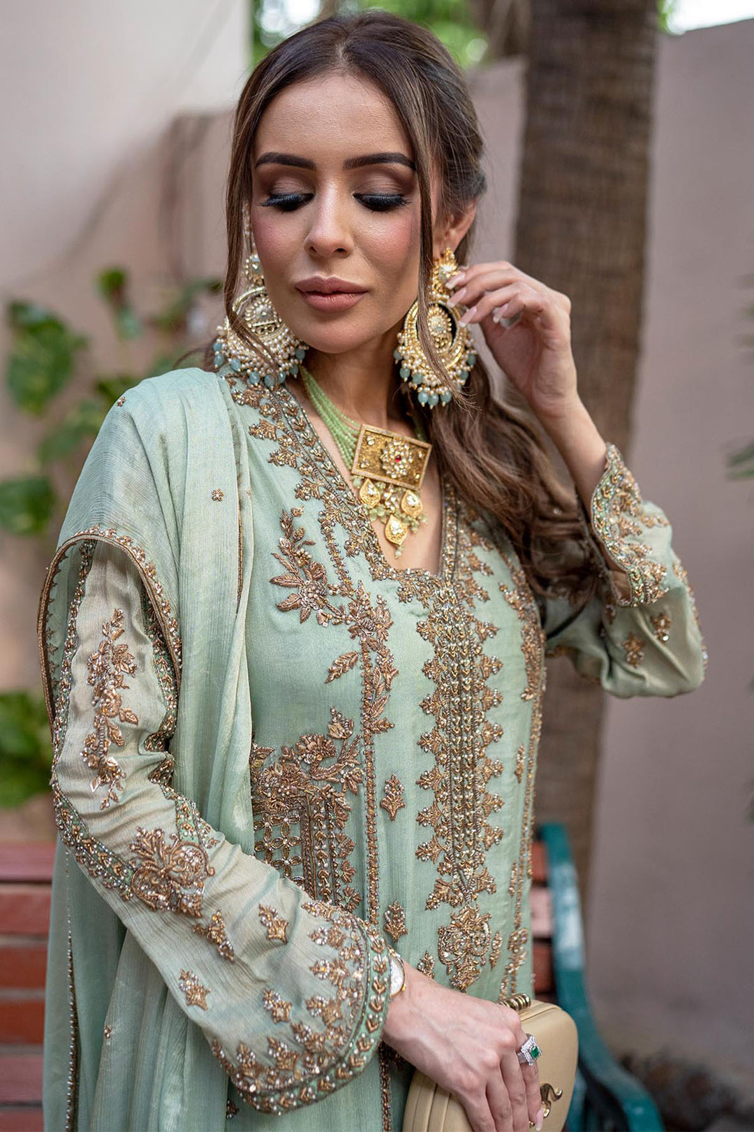 0058-ELYSIAN EMBROIDERED MESSORI STITCHED