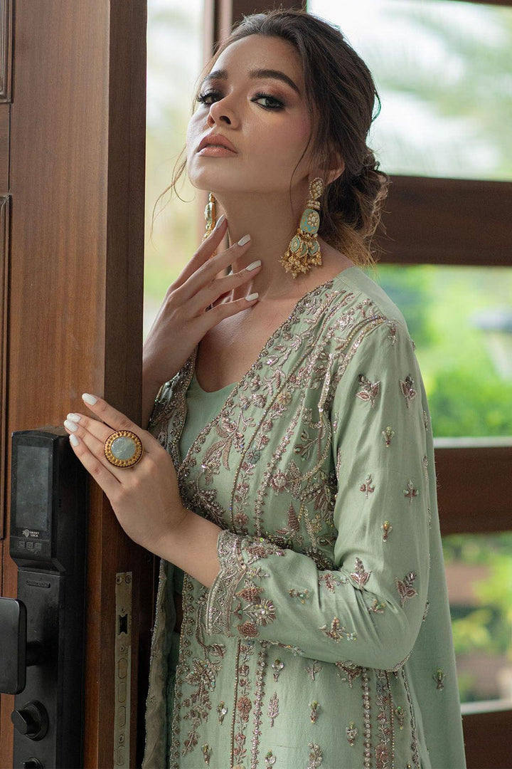 0059-JAZMIN HAND EMBELLISHED RAW SILK STITCHED