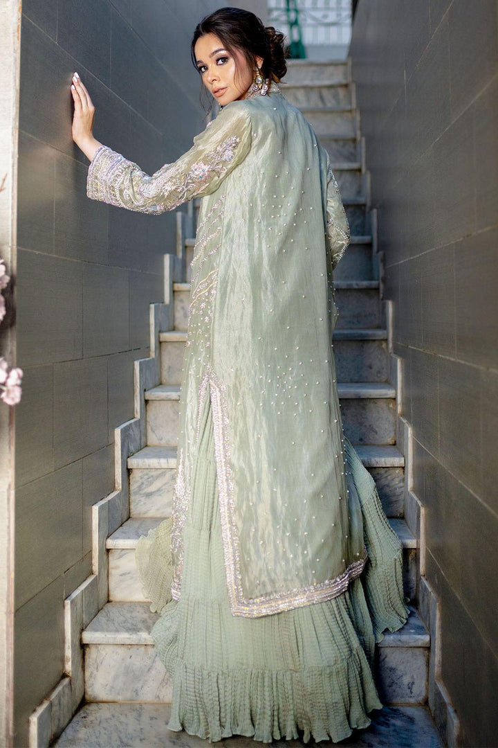 0061-ILHANA EMBROIDERED ORGANZA STITCHED