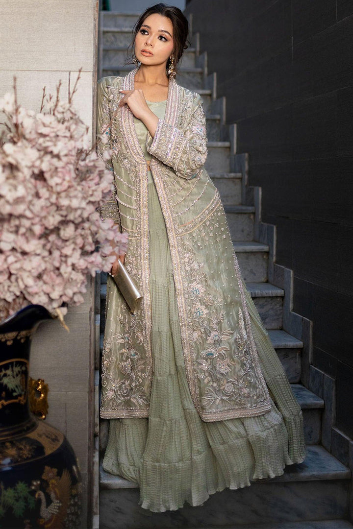 0061-ILHANA EMBROIDERED ORGANZA STITCHED